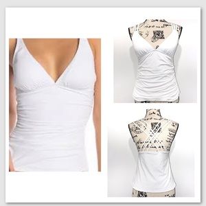 La Blanca all white tankini bathing suit top 8